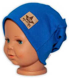 Baby Nellys Fabricat manual Funcțional pentru copii pălărie cu un tiv dublu - albastru închis