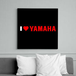 printfashion I love Yamaha - Vászonkép - Fekete (7077047)