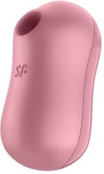 Satisfyer Cotton Candy - léghullámos csikló vibrátor (korall) - erotikashow