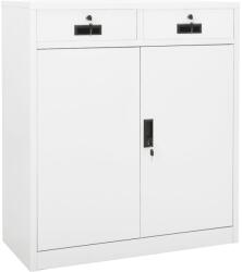 vidaXL Dulap de birou, alb, 90x40x102 cm, oțel (336409) Dulap arhivare