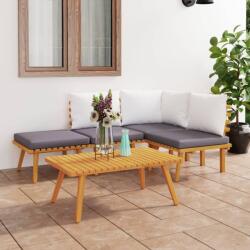 vidaXL Set mobilier de grădină cu perne, 5 piese, lemn masiv acacia (3087002) - comfy