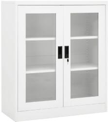 vidaXL Dulap de birou, alb, 90x40x105 cm, oțel (335934) Dulap arhivare