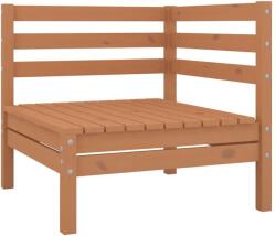 vidaXL Canapea de colț pentru grădină, maro miere, lemn masiv de pin (806570) - comfy