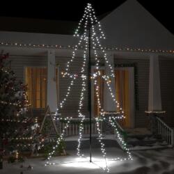 vidaXL Brad Crăciun conic 360 LED-uri, 143x250 cm, interior & exterior (328593) - comfy