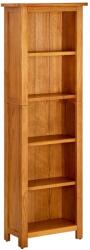 vidaXL Bibliotecă cu 5 rafturi, 45x22x140 cm, lemn masiv de stejar (331741) - comfy