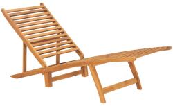 vidaXL Șezlong, lemn masiv de tec (316151) - comfy