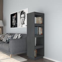vidaXL Bibliotecă/Separator cameră, gri, 40x35x135 cm, lemn masiv pin (810851) - comfy