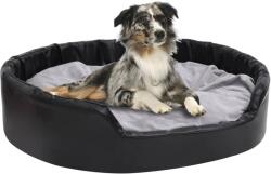 vidaXL Pat pentru câini, negru/gri, 99x89x21 cm, pluș/piele ecologică (171256) - comfy