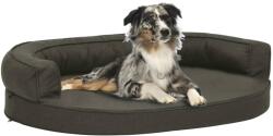 vidaXL Saltea ergonomică pat de câini, gri închis, 75x53 cm, aspect in (171290) - comfy