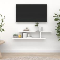 vidaXL Raft TV cu montaj pe perete, alb, 125x18x23 cm, PAL (806989) - comfy Raft