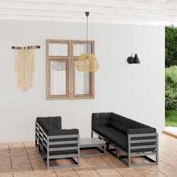vidaXL Set mobilier de grădină cu perne, 8 piese, lemn masiv de pin (3076421) - comfy