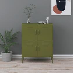 vidaXL Dulap de depozitare, verde măsliniu, 80x35x101, 5 cm, oțel (336135) - comfy Dulap arhivare