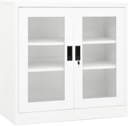 vidaXL Dulap de birou, alb, 90x40x90 cm, oțel (335930) Dulap arhivare