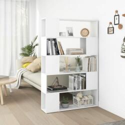 vidaXL Bibliotecă/Separator cameră, alb, 100x24x155 cm, PAL (809197) - comfy
