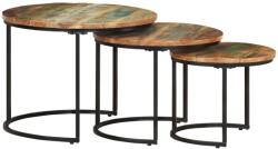 vidaXL Măsuțe suprapuse, 3 buc. , lemn masiv reciclat (338003) - comfy Masa de cafea