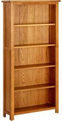 vidaXL Bibliotecă cu 5 rafturi, 70x22x140 cm, lemn masiv de stejar (331736) - comfy Biblioteca