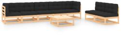 vidaXL Set mobilier de grădină cu perne, 8 piese, lemn masiv pin (3083762)