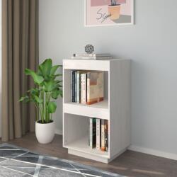vidaXL Bibliotecă, alb, 40x30x71 cm, lemn masiv de pin (810840) - comfy