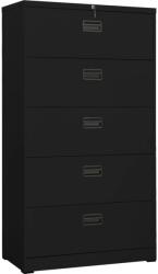 vidaXL Fișet, negru, 90x46x164 cm, oțel (336300) - comfy Dulap arhivare