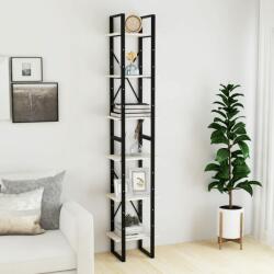 vidaXL Dulap înalt, alb, 40x30x210 cm, lemn masiv de pin (806503) - comfy
