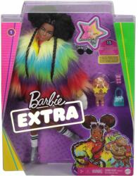 Mattel Barbie Extra GRN27-GVR04 - Papusa cu geaca curcubeu si catelus (GRN27-GVR04)
