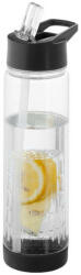 EVERESTUS Sticla apa cu infuzor, 740 ml, fara BPA, Everestus, TF01, tritan, transparent, negru, saculet de calatorie inclus (EVE06-10031403)