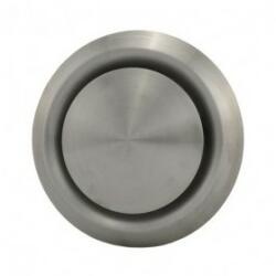 Dalap Műanyag szellőzőrács karimával és gravitációs zsaluval, 186x186 mm / Ø 125 mm, fehér (3248)