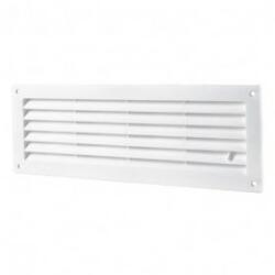 Dalap Galvanizált szellőzőrács karima nélkül, rovarhálóval és fix zsaluval 195x195 mm (116)