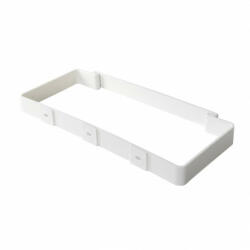 Dalap Műanyag szellőzőrács karima nélkül, fix zsaluval és rovarhálóval 186x186 mm, fehér (3247)