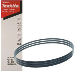 Makita 3db fűrészszalag ALU 13x1140mm Z14 (792560-3) (792560-3)