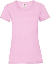 Fruit of the Loom Női póló Csapott ujjú Fruit of the Loom Valueweight T Lady-Fit - L (14), Világos rózsaszín (pink)