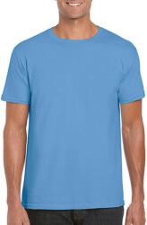 Gildan Férfi póló Rövid ujjú Gildan Softstyle Ring Spun T-Shirt - L, Karolina kék