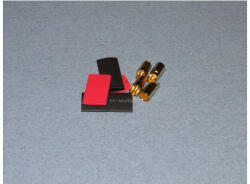 FUSION Conector placat cu aur de 6, 0 mm cu tuburi de moarte (2 perechi) (FO-FS-GC06/02)
