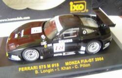 IXO MODELS 1: 43 Ferrari 575 M No18 Monza Fia-gt 2004 (ix-gtm031)