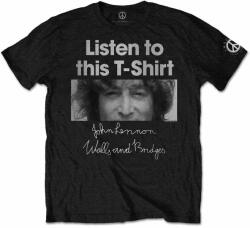 John Lennon Listen Black XL Риза (JLTS10MB04)