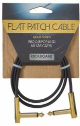 RockBoard Flat Patch Cable Gold 60 cm Ъглов - Ъглов Пач кабел (RBO CAB PC F 60 GD)