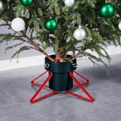 vidaXL Suport brad de Crăciun, verde și roșu, 46x46x19 cm (331310) - comfy