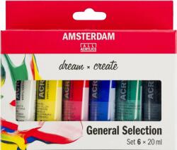 Royal Talens General Selection Комплект акрилни бои 6 x 20 ml (17820406)