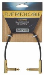 RockBoard Flat Patch Cable Gold 20 cm Ъглов - Ъглов Пач кабел (RBO CAB PC F 20 GD)