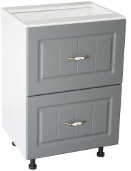 Spectral Mobila Corp inferior 50 cu 2 sertare metalice greutate Zebra MDF gri dungi