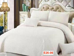 East Comfort Cuvertura De Pat Matlasata Cu 4 Fete De Perna E26-06 Lenjerie de pat