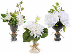Decorer Set 3 vaze cu flori artificiale 16x24 cm (A56.40.00)