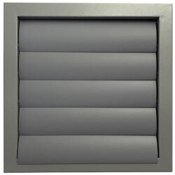 Dalap Fém szellőzőrács gravitációs zsaluval, karima nélkül 335x335 mm, szürke (90350)