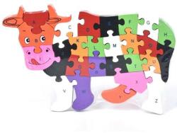 Magic Toys ABC fa oktató boci puzzle (MKL089879)