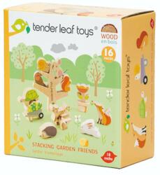 Tender Leaf Animalute in copac din lemn, Tender Leaf Toys, 16 piese