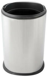 Dayco Metal Fedél nélküli, rozsdamentes acél szemetes kuka, 12 L, 22x32.5cm, fényes, 430SS (DM0704) - alphadenthigienia