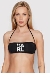 KARL LAGERFELD Bikini partea de sus Printed Logo KL22WTP02 Negru Costum de baie dama