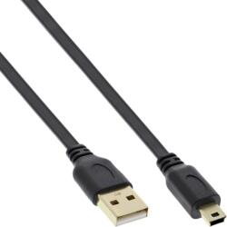 InLine Cablu mini USB 2.0 la USB-A flat 5m Negru, InLine IL31850F (IL31850F)