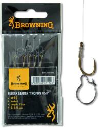 Browning #12 feeder trophy fish előkötött horog bronz 12lbs / 5, 6kg hooklength: 75cm (4711012) - sneci