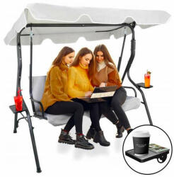 Garden Line kerti Hintaágy 170x110x153cm - szürke (KRE5422)